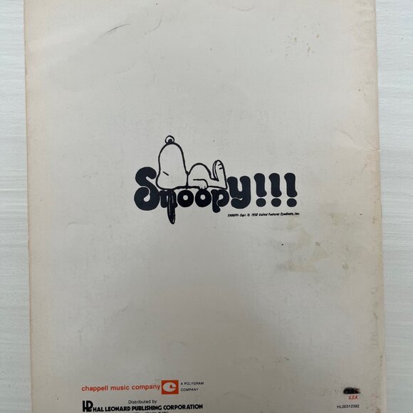 Snoopy Vocal Collection 1970s Song Book, Sheet Music Peanuts Comic Strip Schulz - Picture 3 of 7